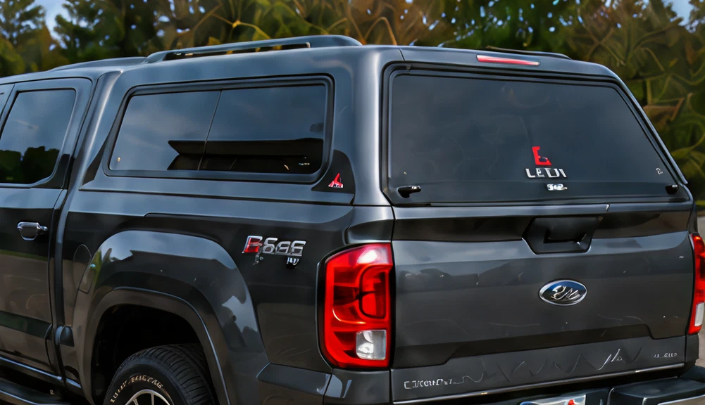Truck cap installation